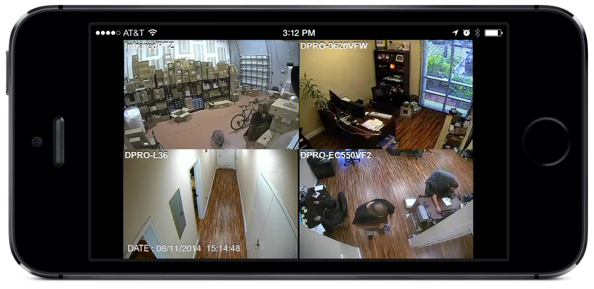 Caméra surveillance avec accès par smartphone iphone et samsung GED